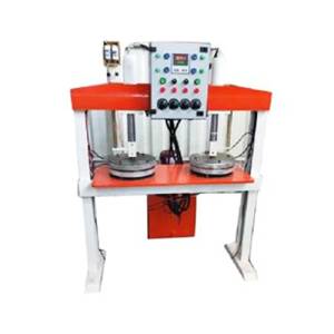 hydraulic double dia panel operated paper plate making machine